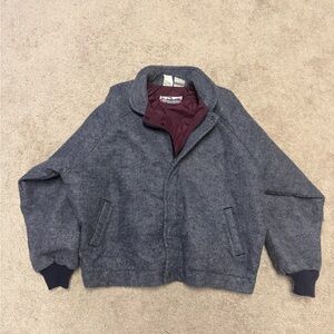 Walls Gray Bomber Jacket with Maroon Lining